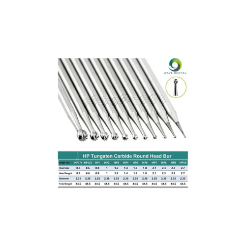 Wave Dental Tungsten Carbide Rond Frez Piyasemen İçin