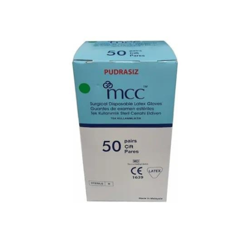 MCC Pudrasız Steril Cerrahi Eldiven 100 lü