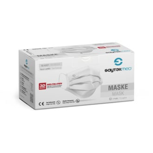 Saytec 3 Katlı Cerrahi maske 50 lik